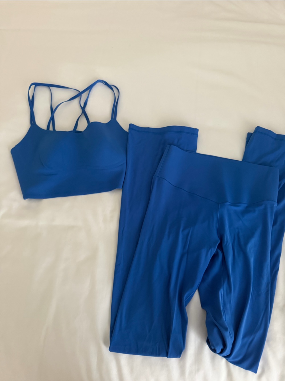 Aerie Royal Blue Seamless Bralette and Leggings Set